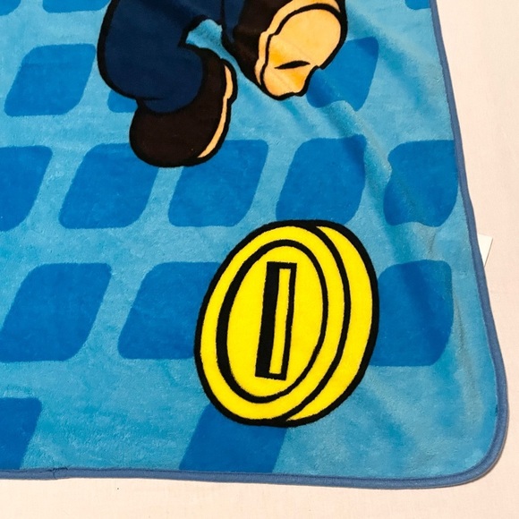 2013 Nintendo Super Mario Kids Blanket 60" x 45" - Picture 16 of 16